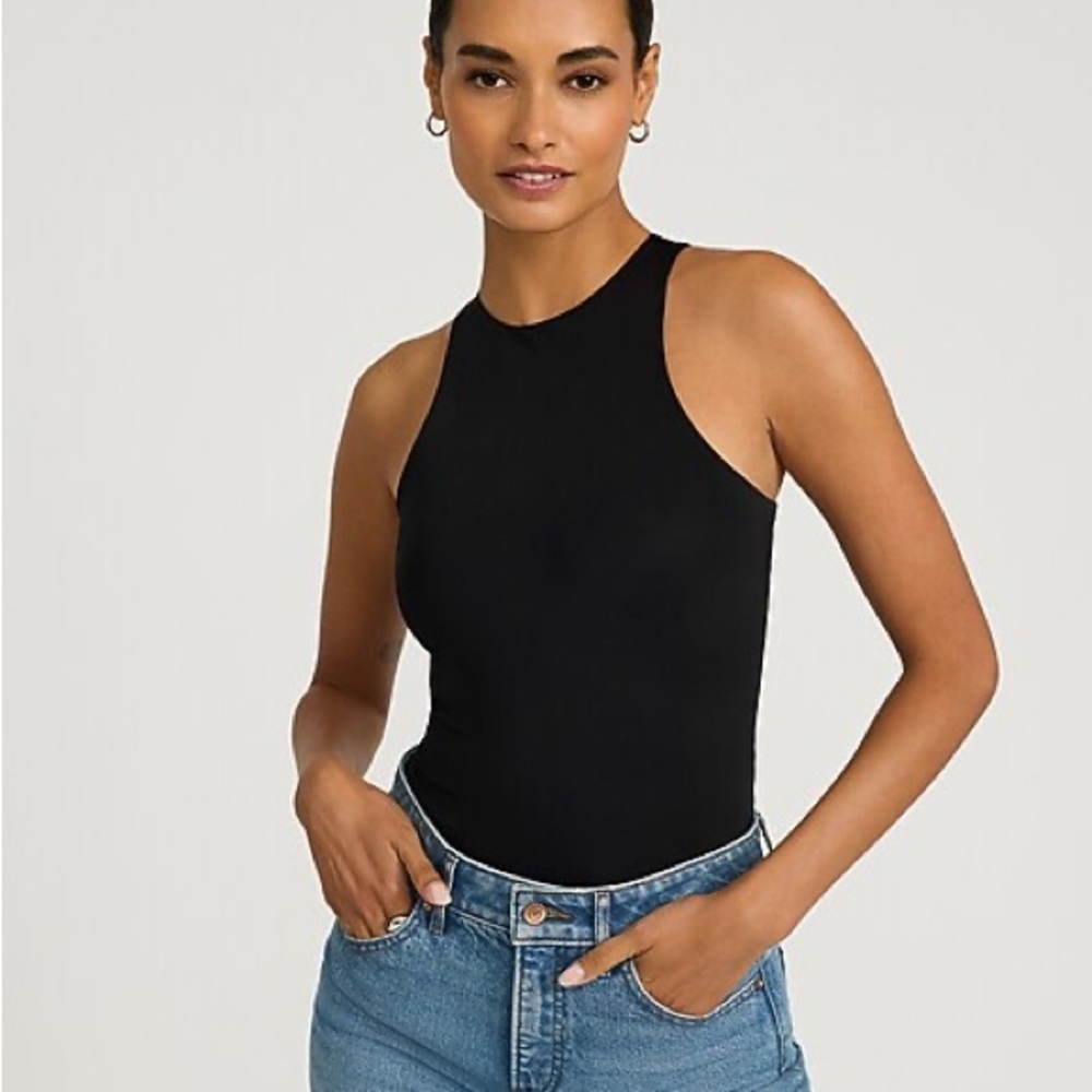 Express Black Body Contour Bodysuit